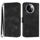 For vivo Y200i Line Pattern Skin Feel Leather Phone Case(Black) - 1