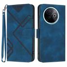 For vivo Y39 5G Line Pattern Skin Feel Leather Phone Case(Royal Blue) - 1