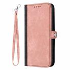 For Samsung Galaxy S25+ 5G Side Buckle Double Fold Hand Strap Leather Phone Case(Pink) - 3