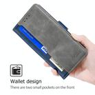 For Kyocera Digno SX4 5G Contrast Color Side Buckle Leather Phone Case(Blue + Grey) - 2