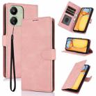 For Redmi 13C 4G Global Fantasy Skin-feel Calfskin Texture Leather Phone Case(Pink) - 1