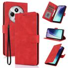 For Redmi 14C 4G Fantasy Skin-feel Calfskin Texture Leather Phone Case(Red) - 1