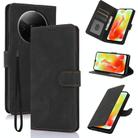 For Redmi A3 4G Global Fantasy Skin-feel Calfskin Texture Leather Phone Case(Black) - 1