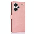 For Redmi Note 13 Pro+ 5G Fantasy Skin-feel Calfskin Texture Leather Phone Case(Pink) - 3