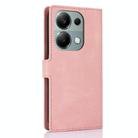 For Redmi Note 13 4G Global Fantasy Skin-feel Calfskin Texture Leather Phone Case(Pink) - 3