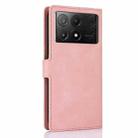 For Redmi K70E Fantasy Skin-feel Calfskin Texture Leather Phone Case(Pink) - 3