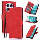 For Redmi Note 14 Pro 4G Fantasy Skin-feel Calfskin Texture Leather Phone Case(Red) - 1
