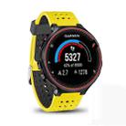 For Garmin Forerunner 235 Two-color Watch Band(Yellow Black) - 1