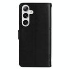 For Samsung Galaxy S25 / S24 5G Tree & Cat Embossed Pattern Flip Leather Phone Case(Black) - 3