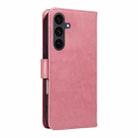 For Samsung Galaxy S25 FE 5G Tree & Cat Embossed Pattern Flip Leather Phone Case(Pink) - 3