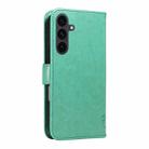 For Samsung Galaxy S25 FE 5G Tree & Cat Embossed Pattern Flip Leather Phone Case(Green) - 3