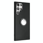 For Samsung Galaxy S25 Ultra 5G Matte Ring Holder TPU Phone Case(Black) - 2