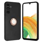 For Samsung Galaxy S23 FE 5G Matte Ring Holder TPU Phone Case(Rose Gold) - 1