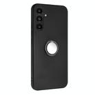 For Samsung Galaxy S23 FE 5G Matte Ring Holder TPU Phone Case(Black) - 2