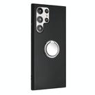 For Samsung Galaxy S23 Ultra 5G Matte Ring Holder TPU Phone Case(Silver) - 2