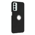 For Samsung Galaxy M23 4G / 5G Matte Ring Holder TPU Phone Case(Black) - 2