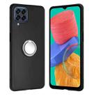 For Samsung Galaxy M53 Matte Ring Holder TPU Phone Case(Silver) - 1