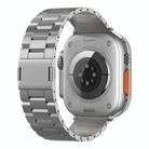 For Apple Watch 46mm / 49mm / 45mm / 44mm Tri-beads Magnetic Titanium Alloy Watch Band(Grey) - 3