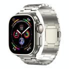 For Apple Watch 46mm / 49mm / 45mm / 44mm Tri-beads Magnetic Titanium Alloy Watch Band(Titanium) - 1