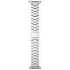 For Apple Watch 46mm / 49mm / 45mm / 44mm Tri-beads Magnetic Titanium Alloy Watch Band(Silver) - 2