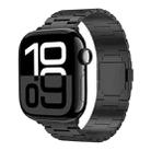 For Apple Watch 42mm / 41mm / 40mm / 38mm Tri-beads Magnetic Titanium Alloy Watch Band(Black) - 1