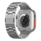 For Apple Watch 42mm / 41mm / 40mm / 38mm Tri-beads Magnetic Titanium Alloy Watch Band(Grey) - 3