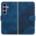 For Samsung Galaxy S25 5G YX0060 Elephant Head Embossed Phone Leather Case with Lanyard(Royal Blue) - 1