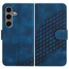 For Samsung Galaxy S25+ 5G YX0060 Elephant Head Embossed Phone Leather Case with Lanyard(Royal Blue) - 1