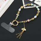 Mobile Phone Anti-lost Hand-fan Bead Chain Short Lanyard(Green) - 1