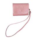 For AirPods Pro 2 Cowhide Texture PU Headset Shockproof Case(Pink) - 1