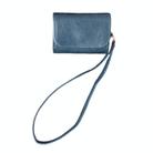 For AirPods Pro 2 Cowhide Texture PU Headset Shockproof Case(Blue) - 1