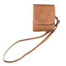 For AirPods 1 / 2 Cowhide Texture PU Headset Shockproof Case(Coffee) - 1