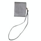 For AirPods 1 / 2 Cowhide Texture PU Headset Shockproof Case(Grey) - 1