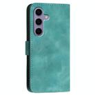 For Samsung Galaxy S25 5G YX0080 Grid Butterfly Embossed Pattern Flip Leather Phone Case with Lanyard(Light Blue) - 3