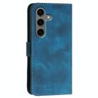 For Samsung Galaxy S25+ 5G YX0080 Grid Butterfly Embossed Pattern Flip Leather Phone Case with Lanyard(Dark Blue) - 3