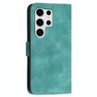 For Samsung Galaxy S25 Ultra 5G YX0080 Grid Butterfly Embossed Pattern Flip Leather Phone Case with Lanyard(Light Blue) - 3
