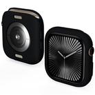 For Apple Watch Series 10 46mm Candy TPU Half Coverage Watch Case(Black) - 1