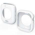 For Apple Watch Series 10 42mm Candy TPU Half Coverage Watch Case(White) - 2
