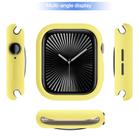 For Apple Watch Series 10 42mm Candy TPU Half Coverage Watch Case(Yellow) - 3