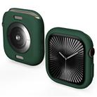 For Apple Watch Series 10 42mm Candy TPU Half Coverage Watch Case(Deep Green) - 1