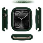 For Apple Watch Series 10 42mm Candy TPU Half Coverage Watch Case(Deep Green) - 3