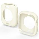 For Apple Watch Series 10 42mm Candy TPU Half Coverage Watch Case(Light White) - 2