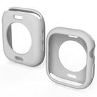 For Apple Watch Series 10 42mm Candy TPU Half Coverage Watch Case(Light Grey) - 2