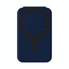 Magnetic Card Bag Phone Desktop Holder with Mirror(Dark Blue) - 1