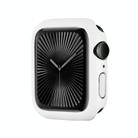 For Apple Watch Series 10 46mm Spray Glazing PC Frame Half Coverage Watch Case(White) - 1