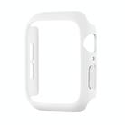 For Apple Watch Series 10 46mm Spray Glazing PC Frame Half Coverage Watch Case(White) - 2