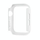 For Apple Watch Series 10 46mm Spray Glazing PC Frame Half Coverage Watch Case(White) - 3