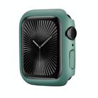 For Apple Watch Series 10 46mm Spray Glazing PC Frame Half Coverage Watch Case(Official Green) - 1