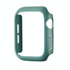 For Apple Watch Series 10 46mm Spray Glazing PC Frame Half Coverage Watch Case(Official Green) - 2