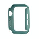 For Apple Watch Series 10 46mm Spray Glazing PC Frame Half Coverage Watch Case(Official Green) - 3